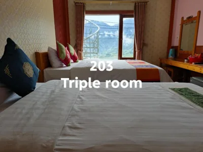 Chambre triple économique — Sapa Scenery Hotel